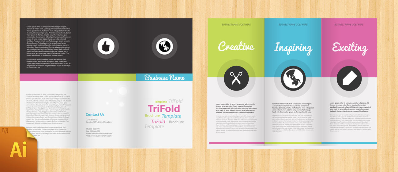 In-Design Trifold Template