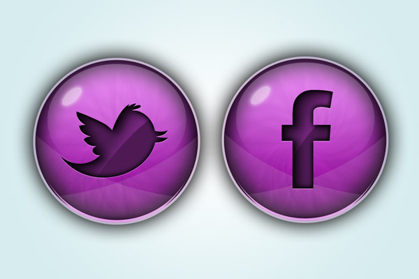 Glossy Social Media Icons Tutorial Photoshop CS6 -DesignBump