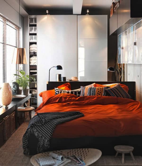 Minimalist Ideas To Make More Space In A Small Bedroom with Simple Decor