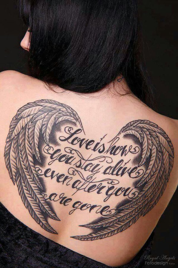 35 Insanely Gorgeous Wings Tattoos -Design Bump