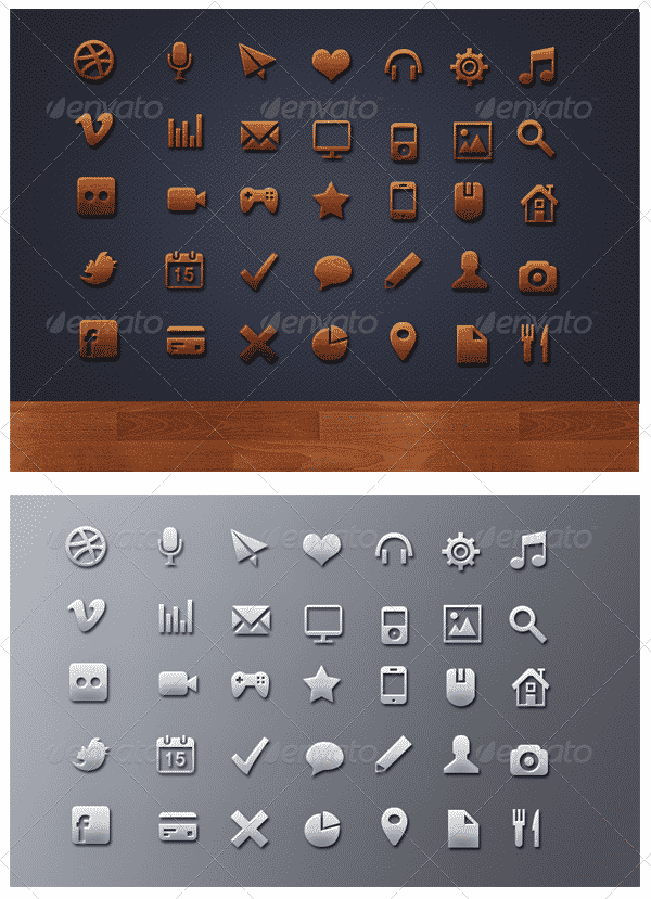 40+ Simple & Minimalist Icon Sets for Website Design -DesignBump
