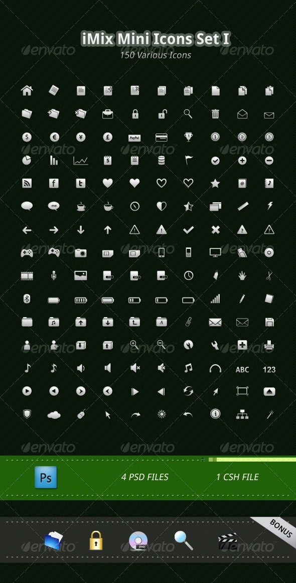 40+ Simple & Minimalist Icon Sets for Website Design -DesignBump