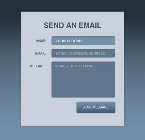 20 Photoshop HTML5 CSS3 Form Tutorials -DesignBump