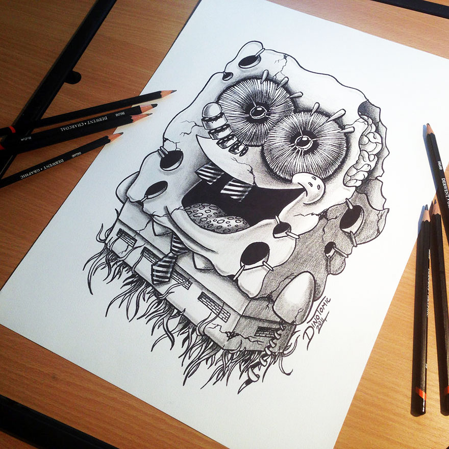 Download 17 Expressive Pencil Drawings By Dino Tomic -DesignBump