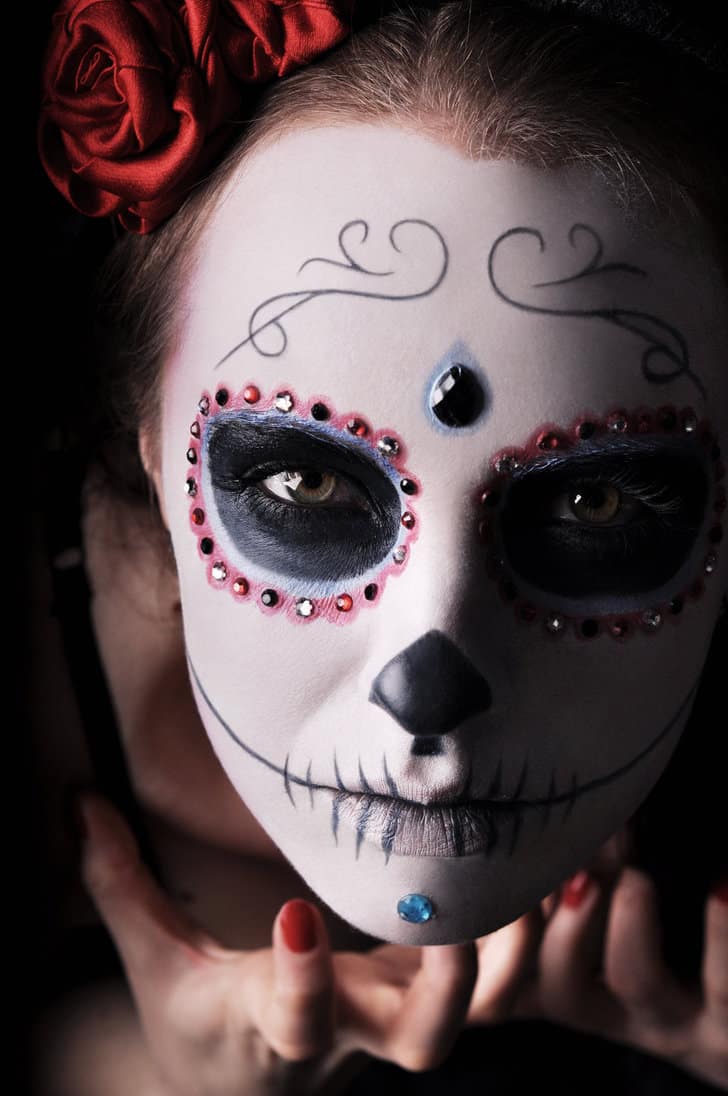 22 Breathtaking Dia de Los Muertos Make-up Art -Design Bump
