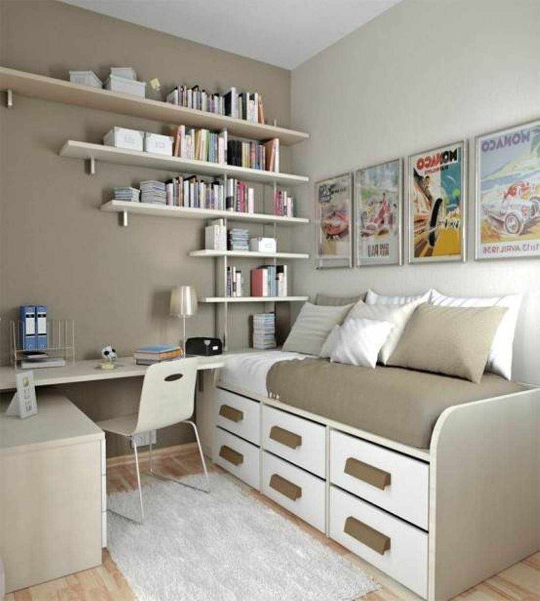 30 Clever Space-Saving Design Ideas For Small Homes -DesignBump