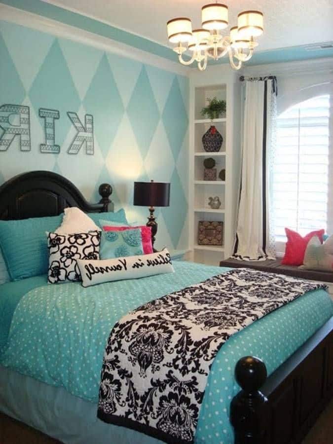 bedroom teenage girls girl teen room smart bedrooms cute cool paint decor blue bed colors tween designbump inspiration idea decorating