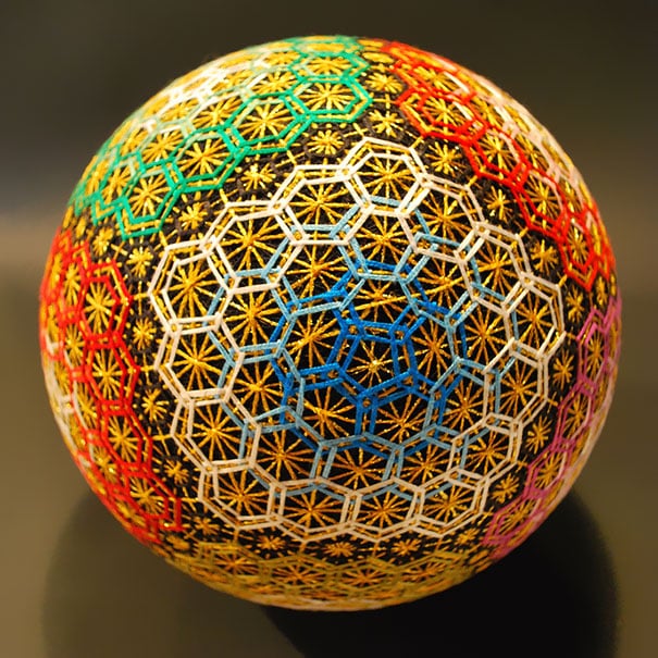 18+ Traditional Japanese Temari Balls Embroided By 92-Year Old Woman