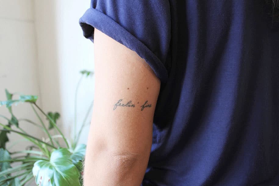 Artist Inks Her Friends With 22 Elegant HomeMade Tattoos