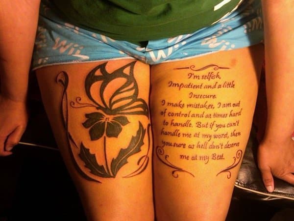 55 Gorgeous Thigh Tattoos -DesignBump