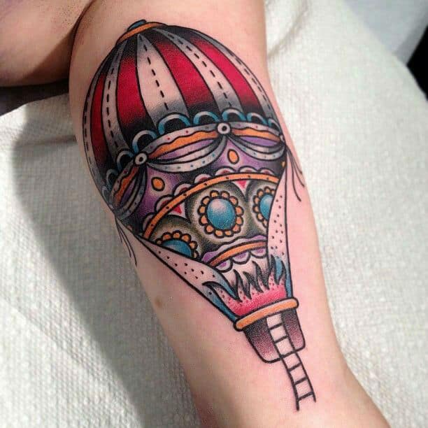 56 Romantic Hot Air Balloon Tattoos - Page 5 of 6 - TattooMagz