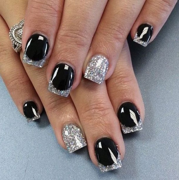 50 Crazily Cool Black and White Nail Art -DesignBump