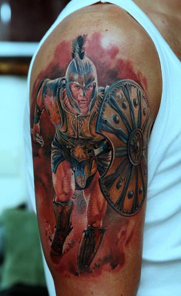 32 Best Fighting Warrior Tattoos -DesignBump
