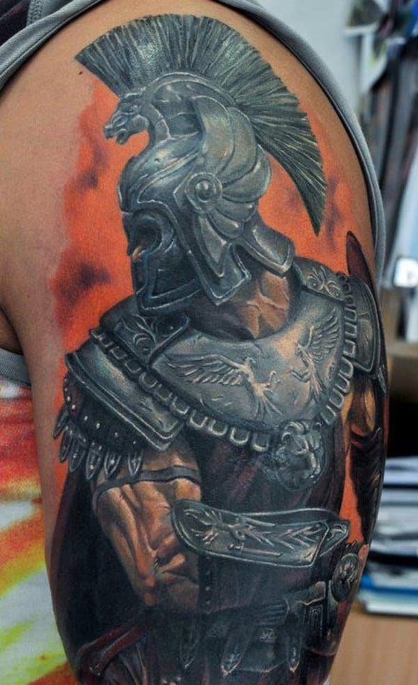 32 Best Fighting Warrior Tattoos -DesignBump